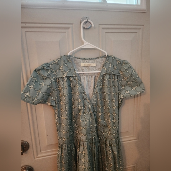 Christy Dawn Simple Dawn Dress in Sage Trellis - S - Picture 3 of 7